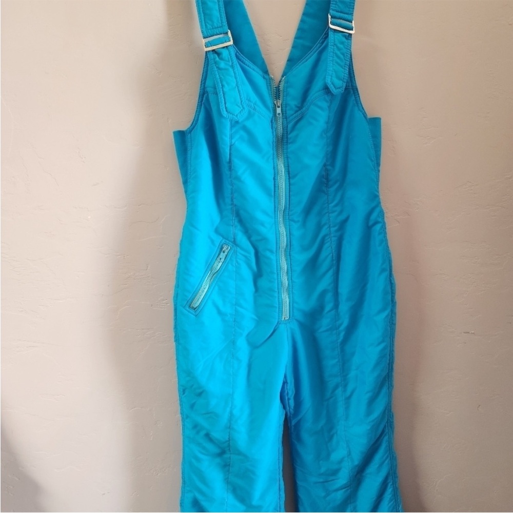 Heller Sports Elho Aqua Blue Bib Ski Pants 40
Vintage Snow Outdoor Gear Zip Puff